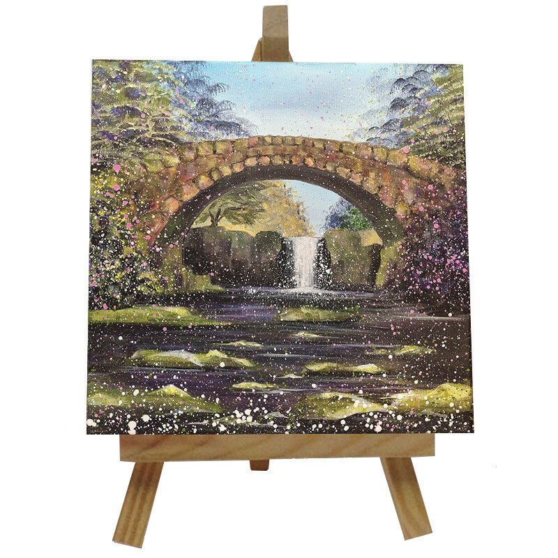 Jesmond Dene 2 Ceramic tile with easel