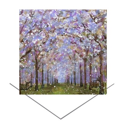 The Alnwick Garden Cherry Blossom Orchard Greeting Card