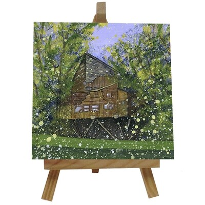 The Alnwick Garden Treehouse Ceramic tile with easel