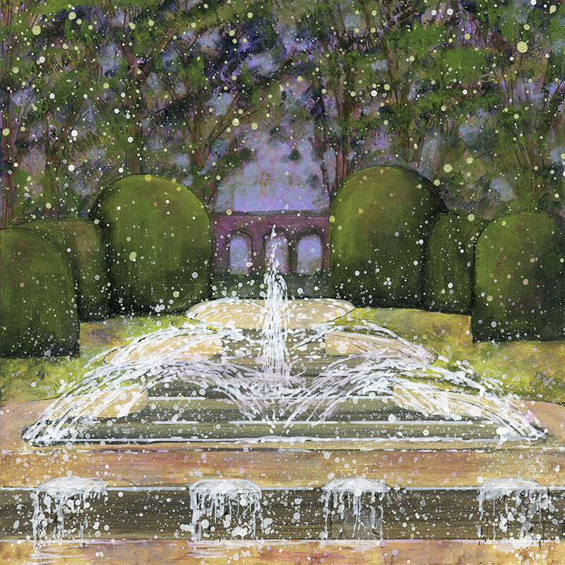 The Alnwick Garden Grand Cascade Canvas Print
