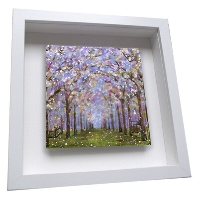 The Alnwick Garden Cherry Blossom Orchard - Framed Ceramic Tile