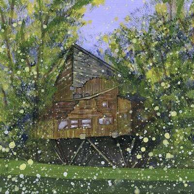 The Alnwick Gardens Treehouse Original Painting