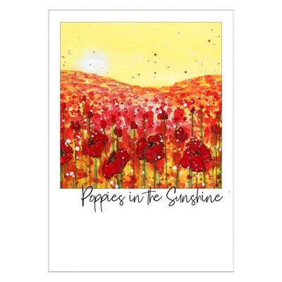 Poppies in the Sunshine Postcard