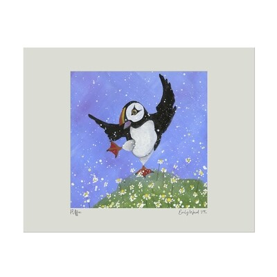Puffin Dancing with the Daisies - Limited Edition