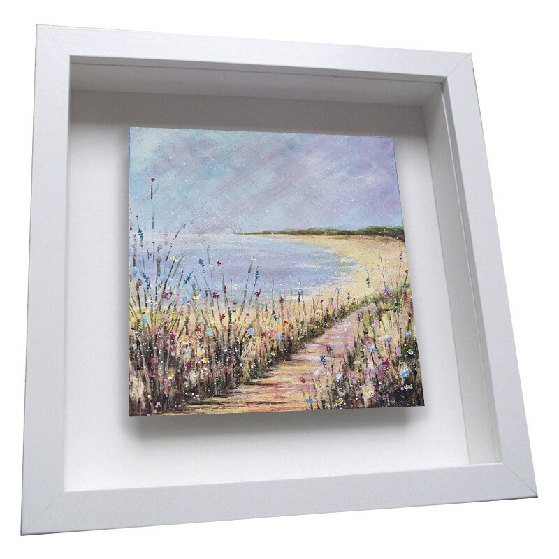 Lazy Beach Days Framed Ceramic Tile