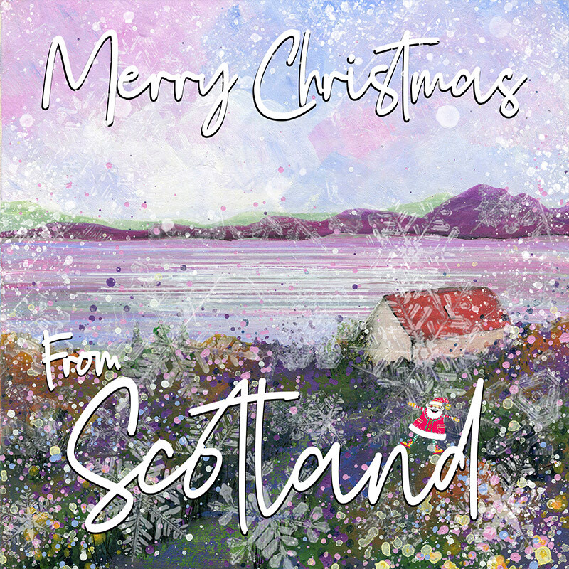 Bothie View, The Highlands Christmas Card. Pack of Six