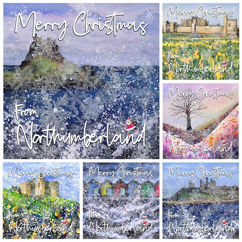 Northumberland Christmas Cards - Pack of Six