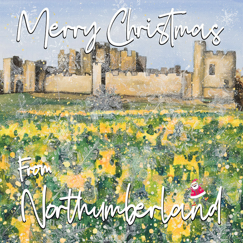 Alnwick Castle Christmas Card. Pack of Six