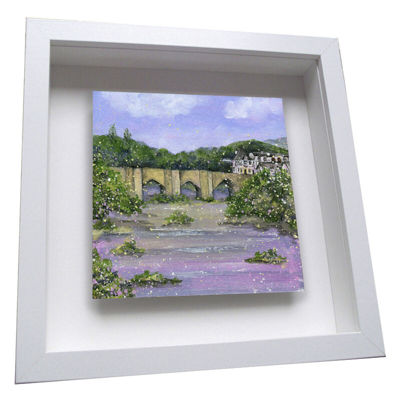 Llangollen Bridge Framed Ceramic Tile