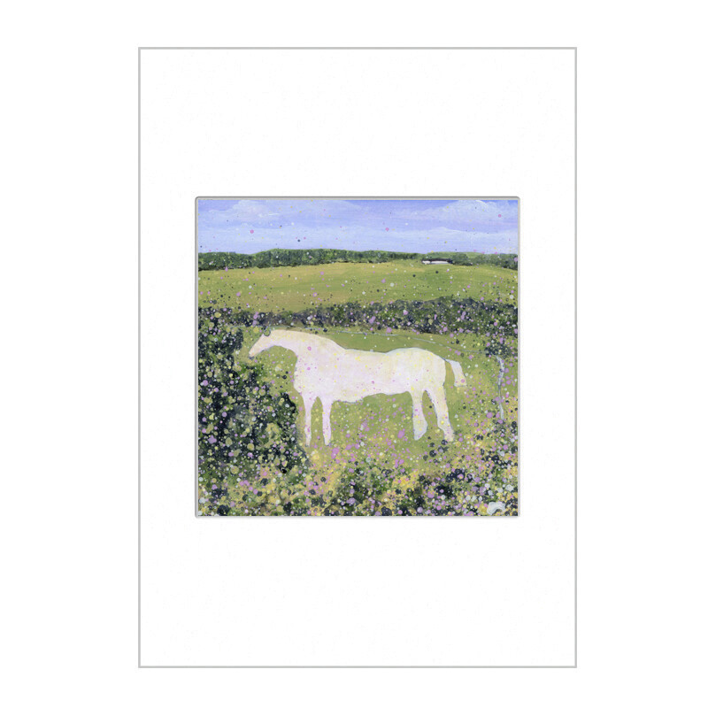 White Horse, Kilburn Open Edition Print A4