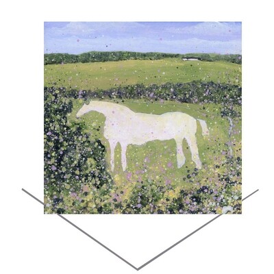 White Horse, Kilburn Greeting Card