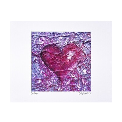 Love Purple Limited Edition Print 40x50cm