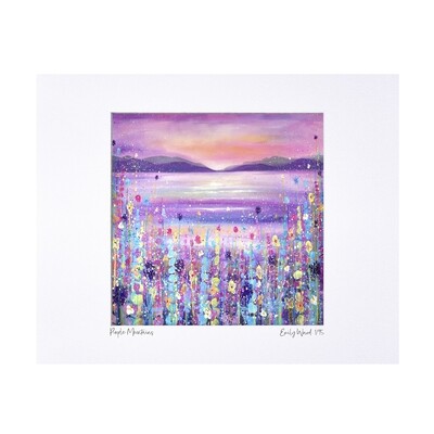 Purple Mountains Print - Limited Edition