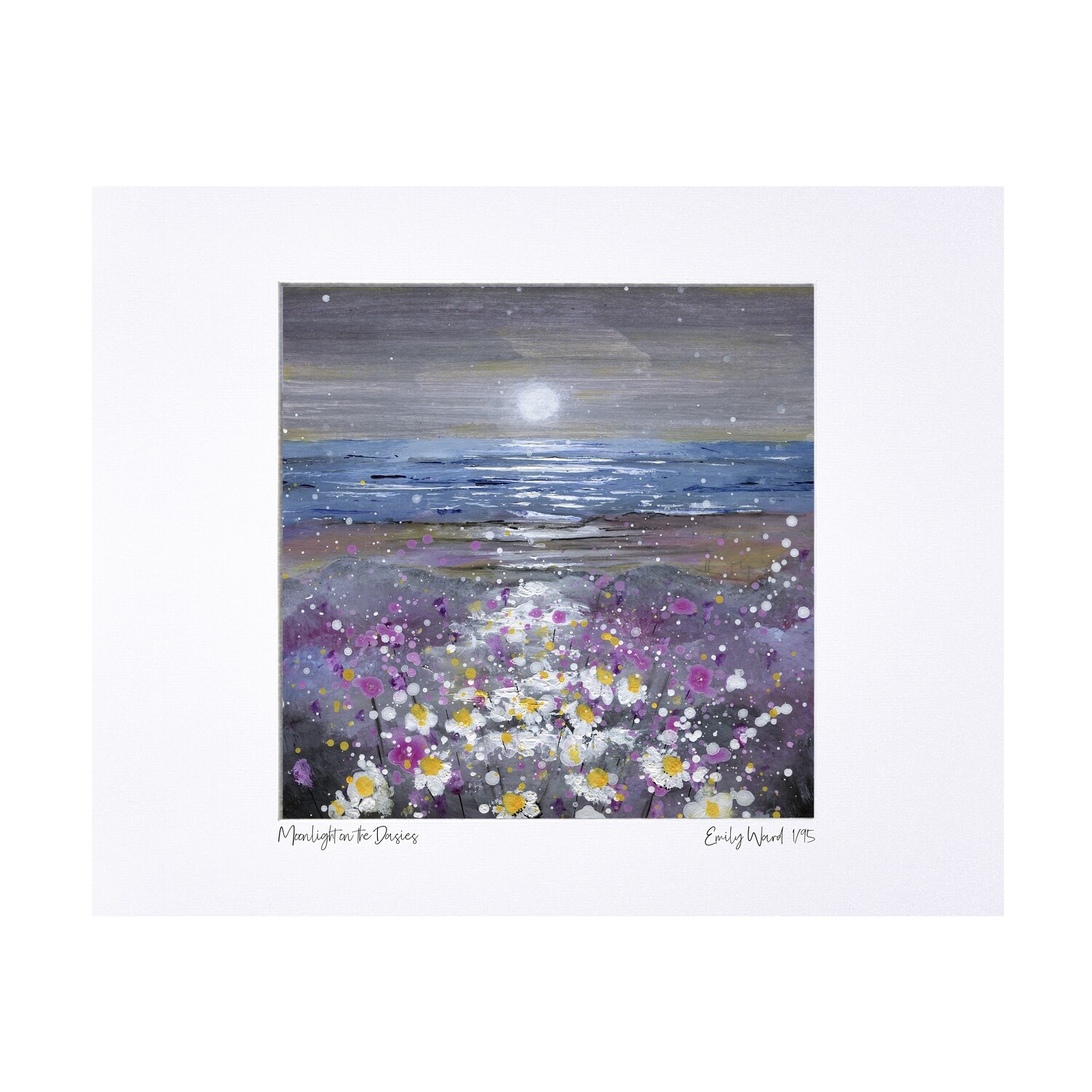 Moonlight on the Daisies Limited Edition Print 40x50cm