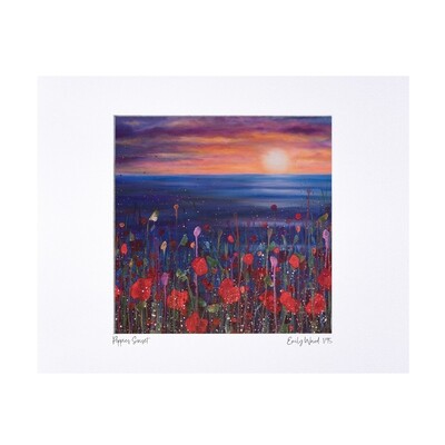 Poppies at Sunset Limited Edition Print 40x50cm