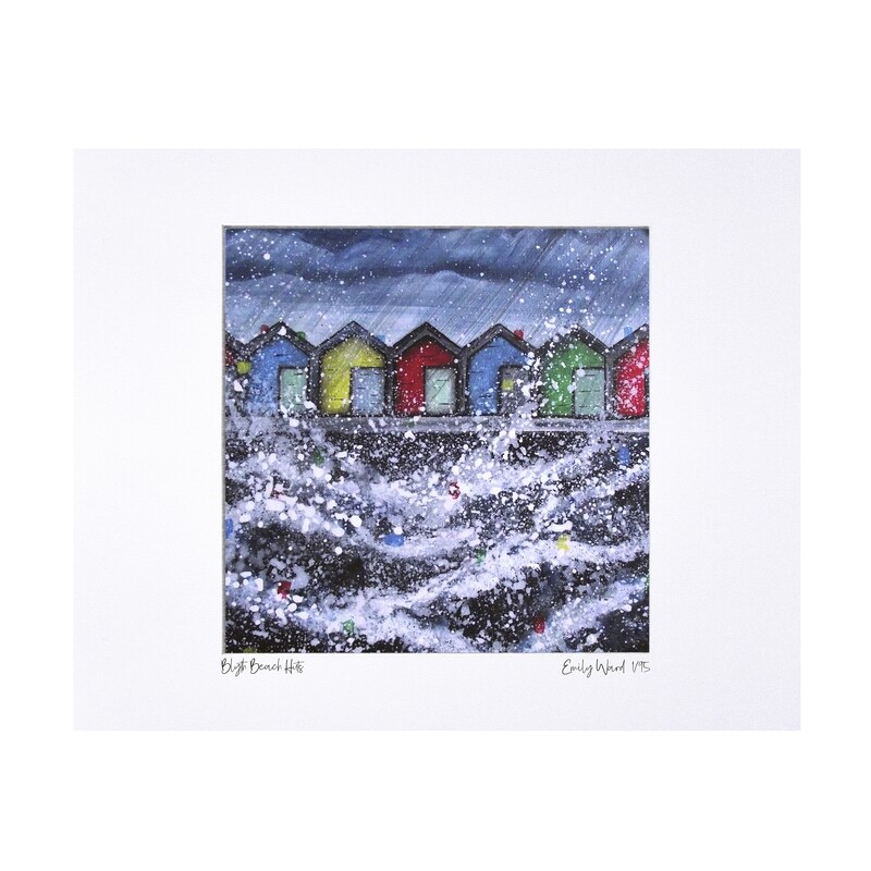 Blyth Beach Huts Print - Limited Edition