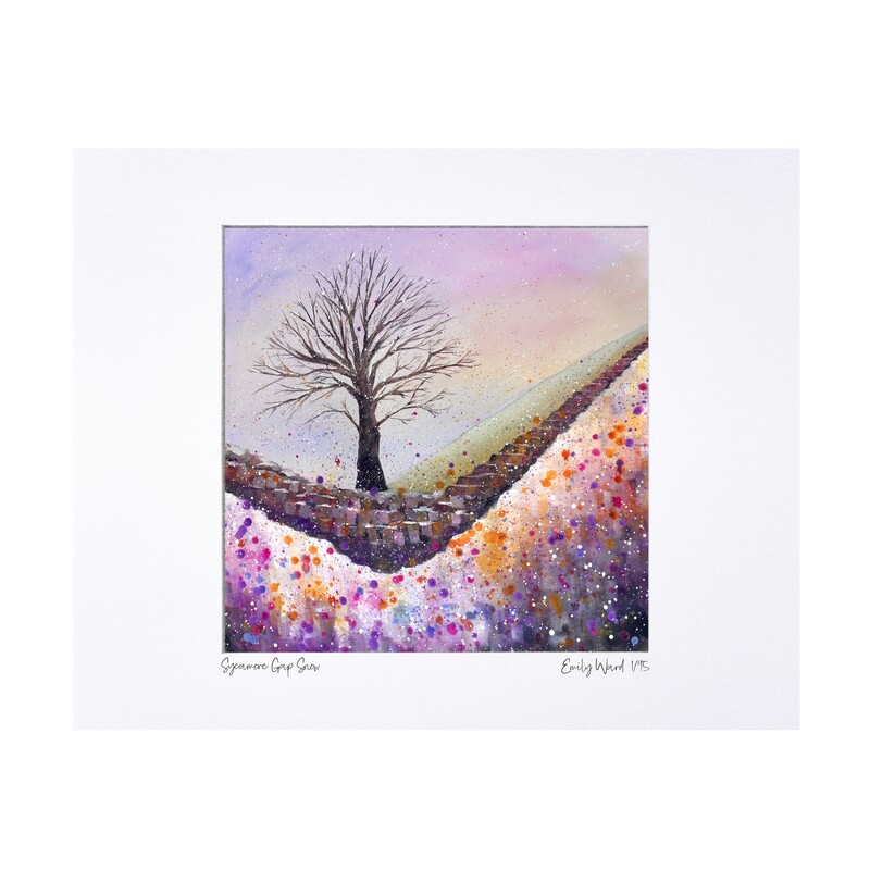 Sycamore Gap Snow  Print - Limited Edition