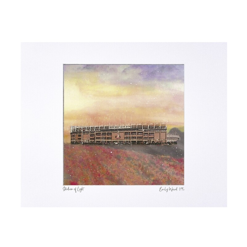 Stadium of Light Limited Edition Print 40x50cm