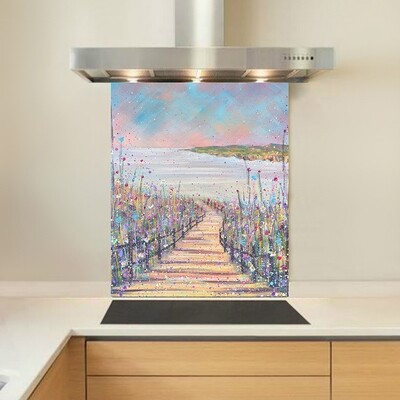 Art - Glass Kitchen Splashback - Coastal Path