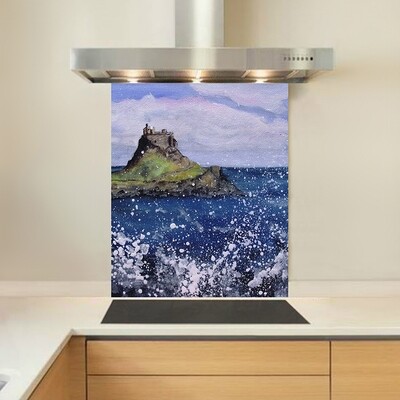 Art - Glass Kitchen Splashback - Holy Island