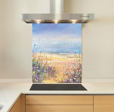 Art - Glass Kitchen Splashback - Going to the Beach