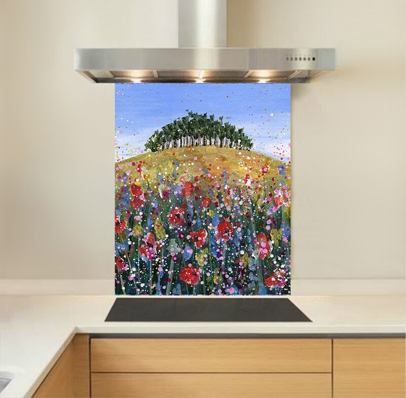 Art - Glass Kitchen Splashback - Over the Hill