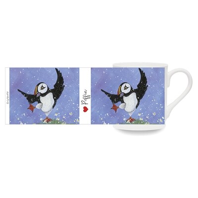 Puffin Dancing with the Daisies Bone China Cup
