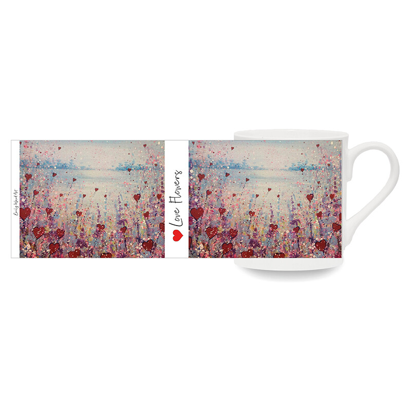 Love Flowers Bone China Cup