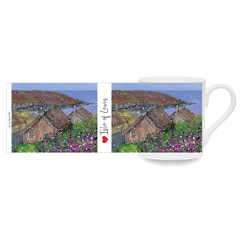 Isle of Lewis, Gearrannan Black Houses Bone China Cup