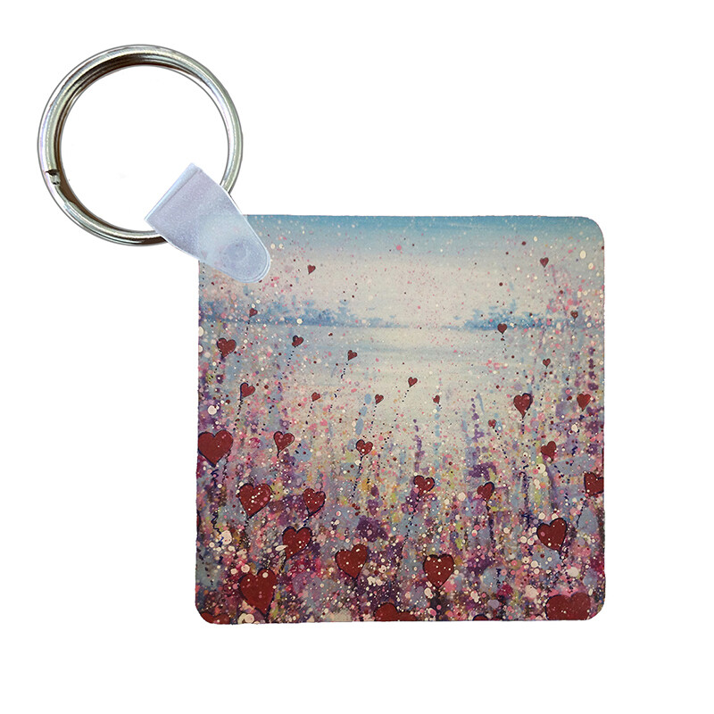 Love Flowers Keyring