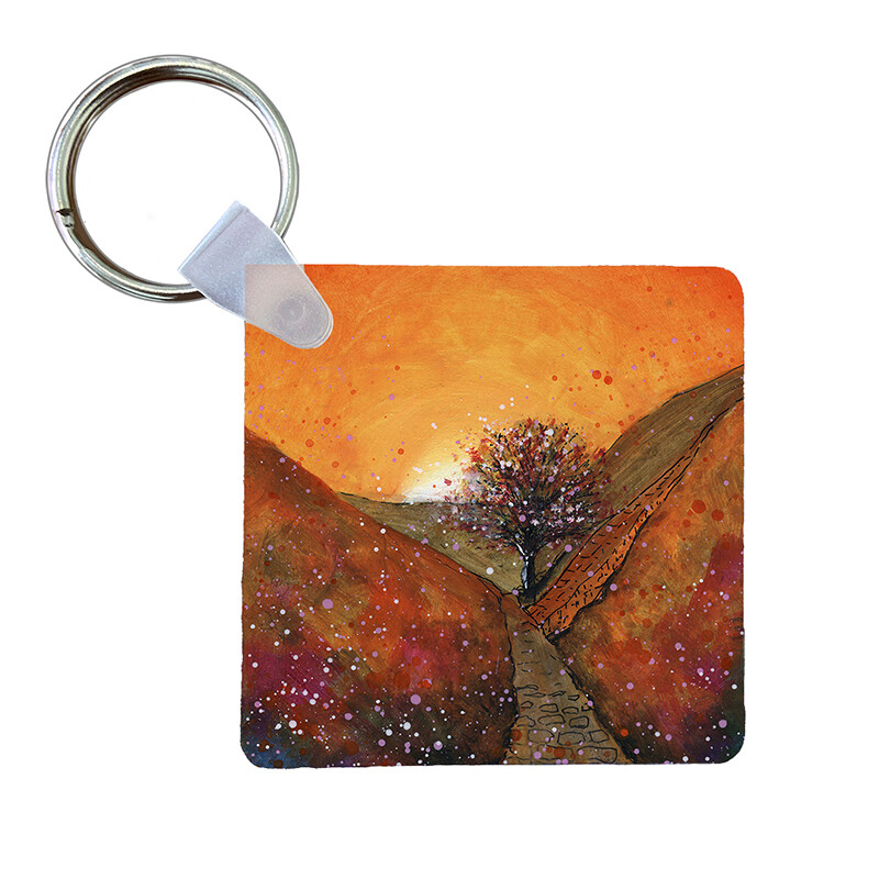 Sycamore Gap Autumn  -  Keyring