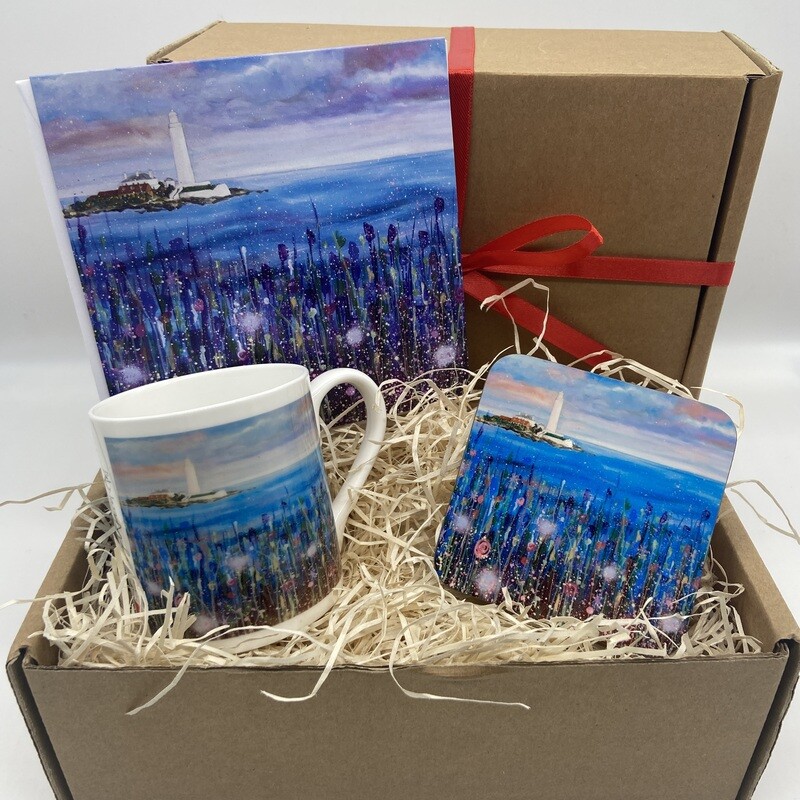 Gift box - Bone China Cup, Coaster and Greetings Card.