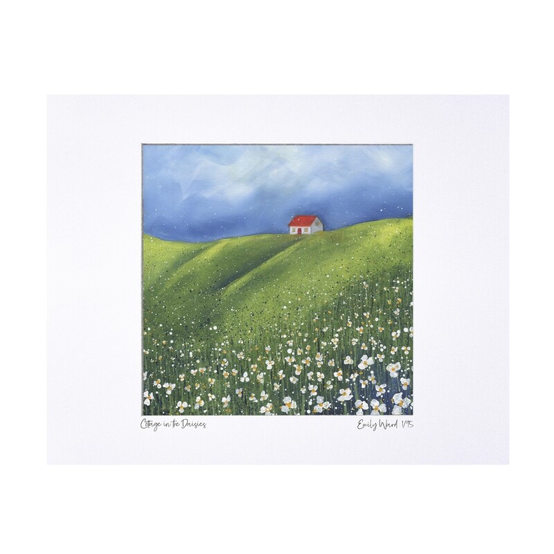 Cottage in the Daisies Limited Edition Print