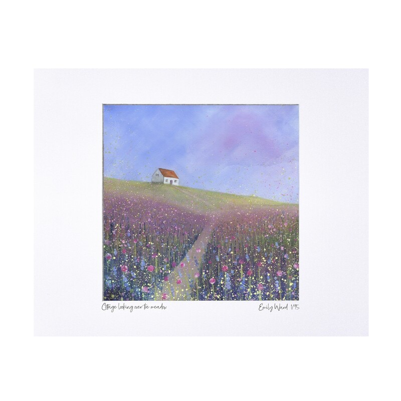 Cottage looking over the Meadow Limited Edition Print
