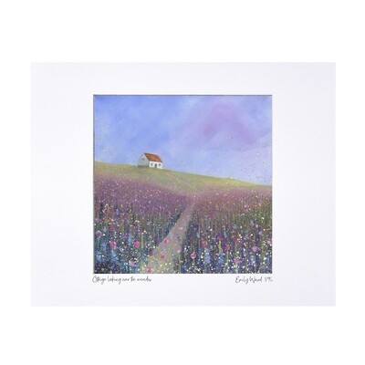 Cottage looking over the Meadow Limited Edition Print