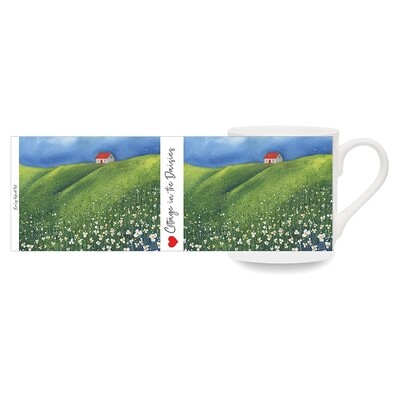 Cottage in the Daisies Bone China Cup