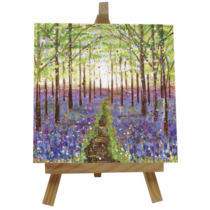 Merevale Woods Ceramic tile with easel