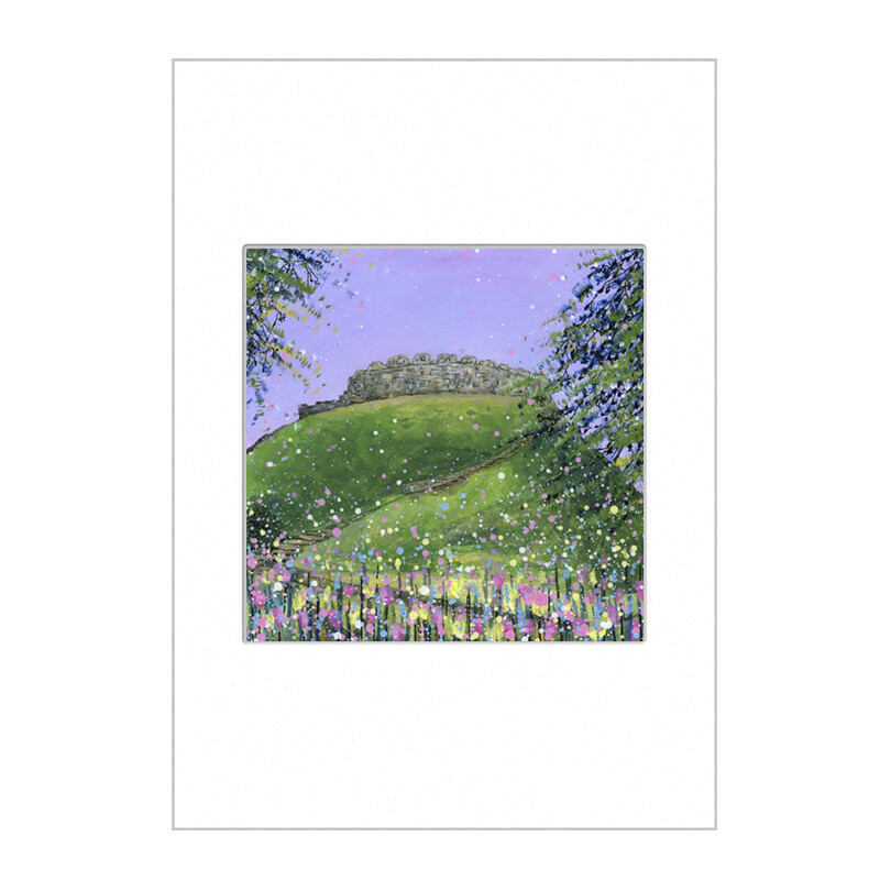 Totnes Castle, Devon Open Edition  Print A4