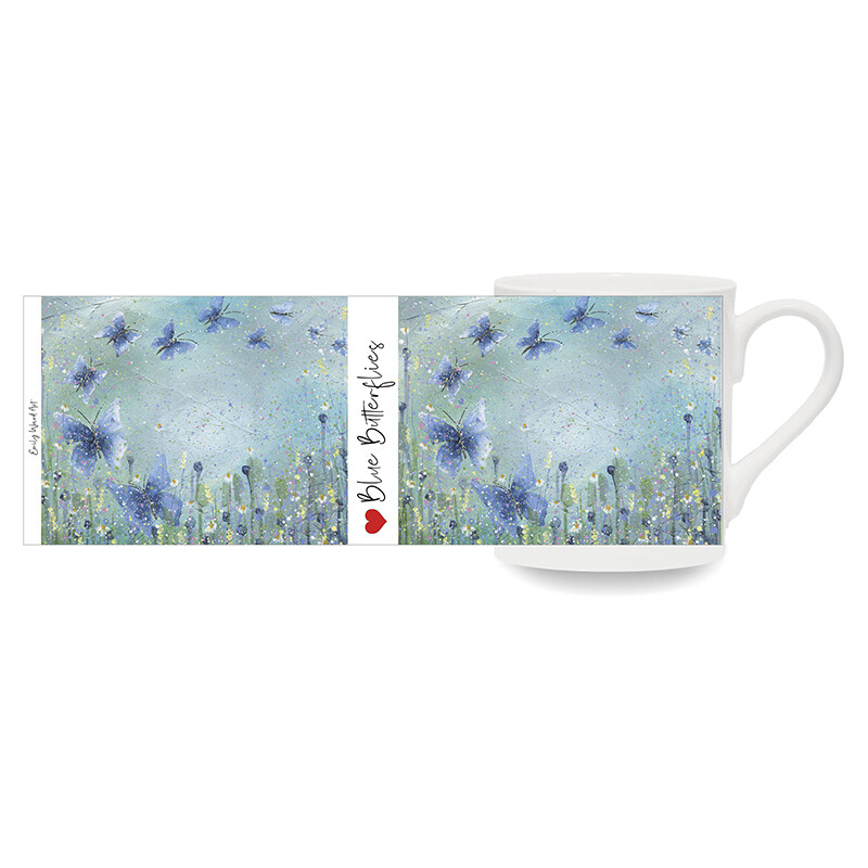 Blissful Butterflies Bone China Cup