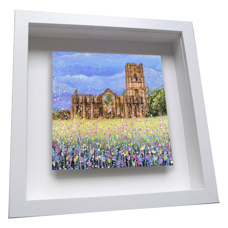 Fountains Abbey Framed Ceramic Tile