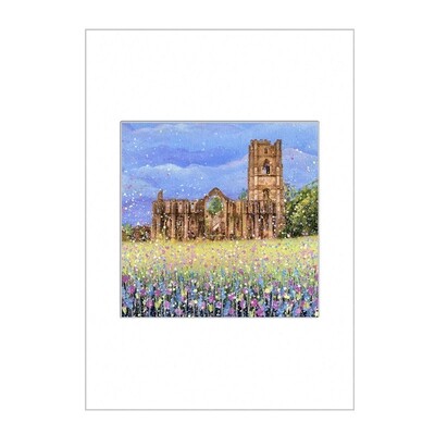Fountains Abbey Open Edition Print A4