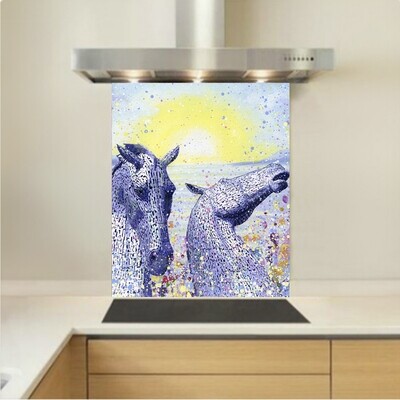 Art - Glass Kitchen Splashback - The Kelpies