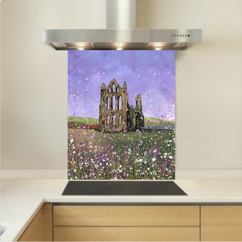 Art - Glass Kitchen Splashback - Whitby Abbey