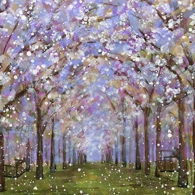 The Alnwick Gardens Cherry Blossom Original Painting