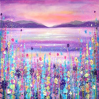 Purple Mountains Canvas Print