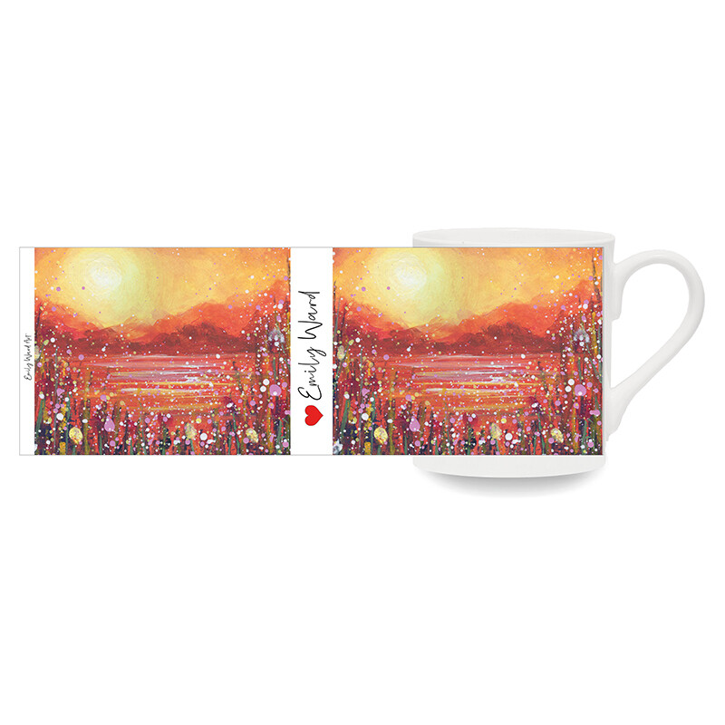 Autumn Sunrise Bone China Cup