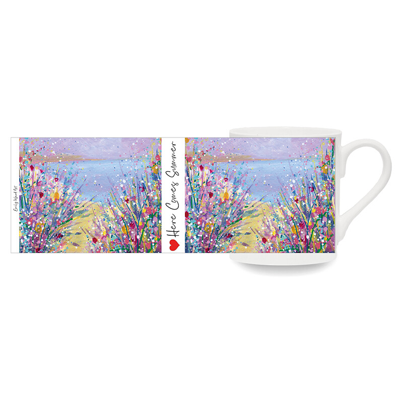 Here Comes Summer Art Bone China Cup