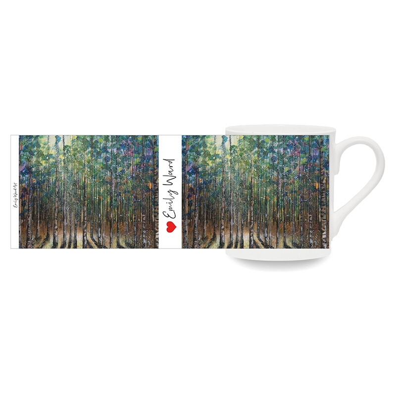 Lees Trees Art Bone China Cup
