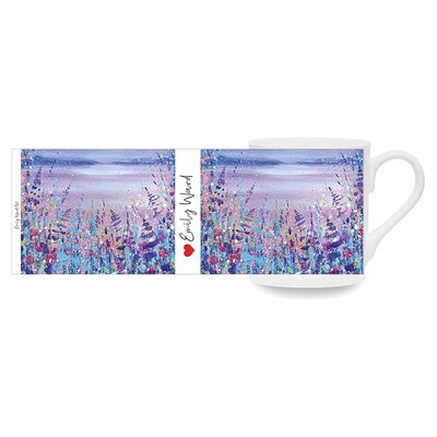 Moonlight over the Mountains Art Bone China Cup
