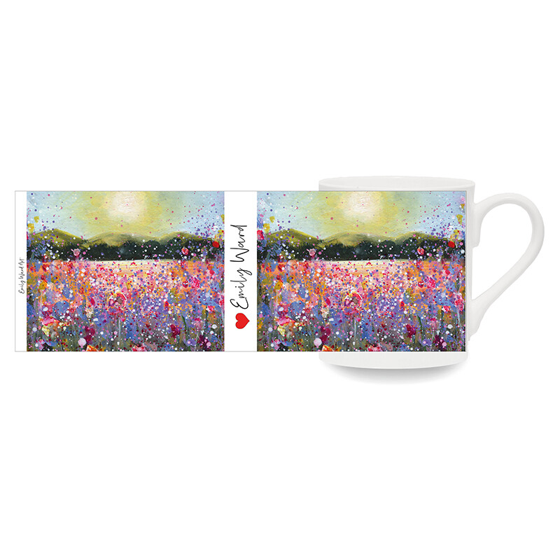 Morning Glory Art Bone China Cup